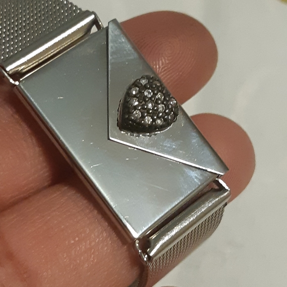 Vintage Message Envelop  Stainless Stee Bracelet 8.75" L, Has Message Inside, - Picture 13 of 15